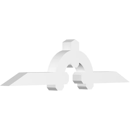 Ekena Millwork Ericson Architectural Grade PVC Gable Bracket, 60"W x 15"H x 4"D x 4"F, 6/12 Pitch GBP060X15X0404ERI00